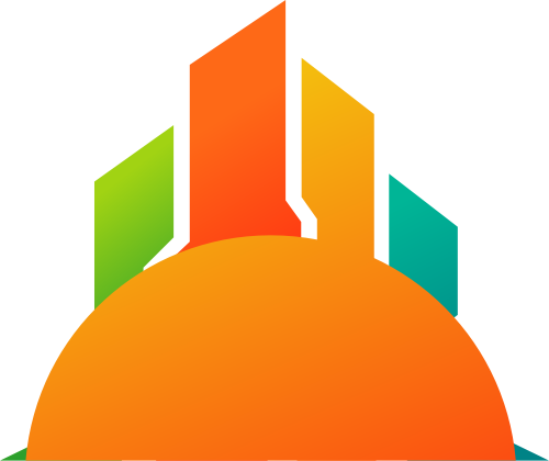 彩色建筑矢量logo圖標(biāo) logo png