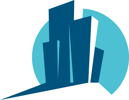 藍(lán)色建筑矢量logo圖標(biāo) logo png