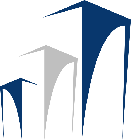 藍(lán)色灰色建筑矢量logo圖標(biāo) logo png