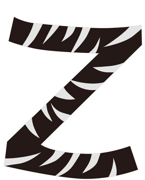 斑馬字母Z可愛動物logo設(shè)計(jì)素材 logo png