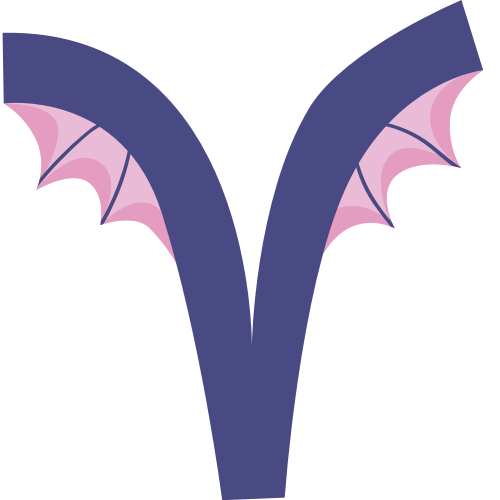 紫色蝙蝠字母V可愛動物矢量標志圖片 logo png
