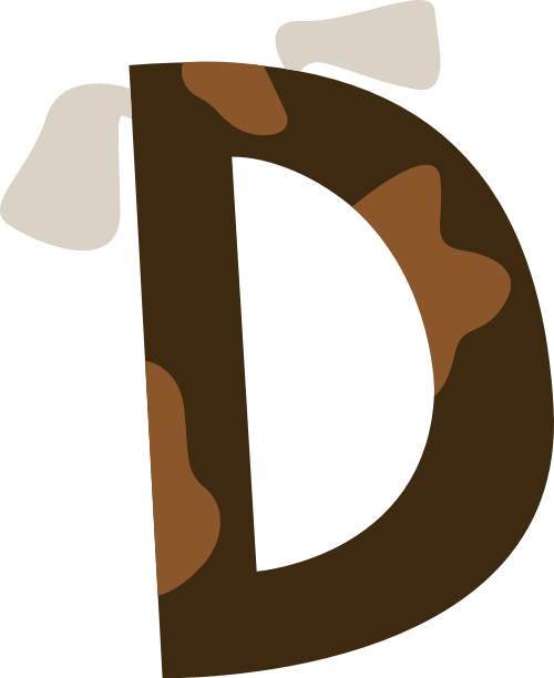 小狗字母D可愛卡通動物logo素材圖片 logo png