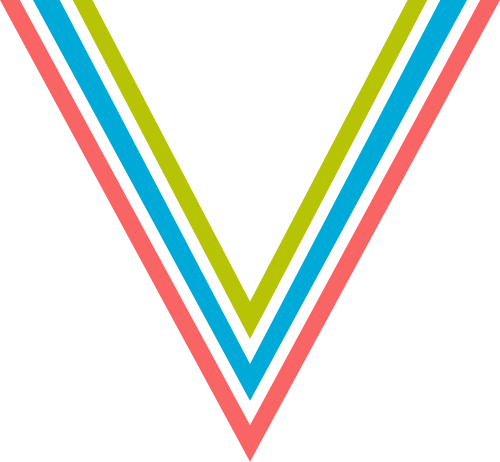 字母V三色logo設計素材 logo png