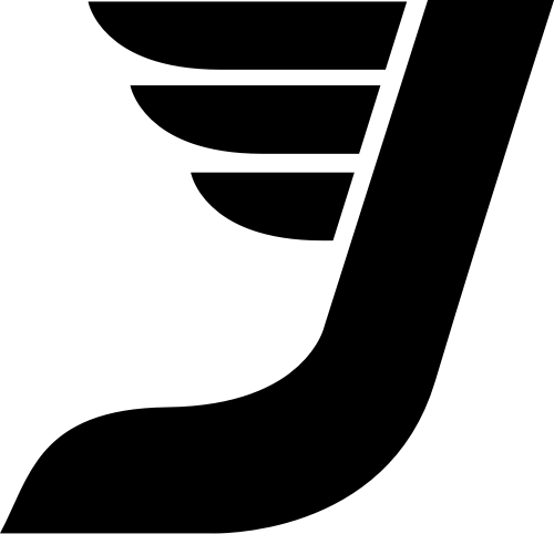 字母J與翅膀元素圖標(biāo) logo png