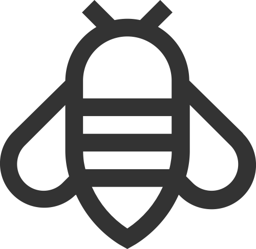 可愛卡通昆蟲蜜蜂矢量圖標素材 logo png