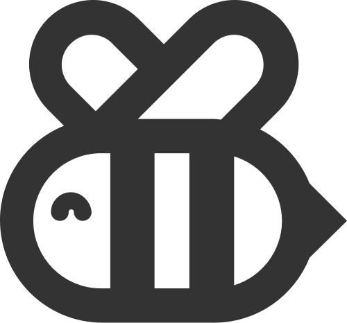 可愛昆蟲卡通蜜蜂矢量圖標素材 logo png