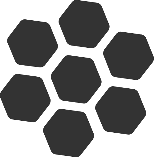 蜜蜂蜂巢矢量圖標素材 logo png