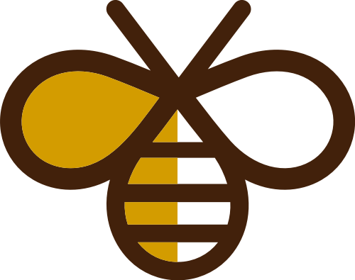 抽象簡約小蜜蜂矢量圖形 logo png