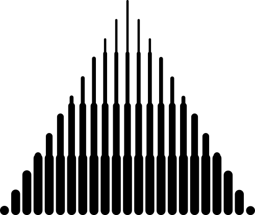 三角形黑色抽象粗細漸變矢量圖標素材 logo png