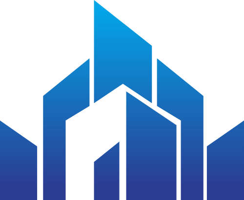 藍(lán)色漸變建筑矢量logo logo png
