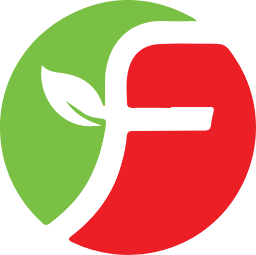 蔬菜葉子字母F logo png