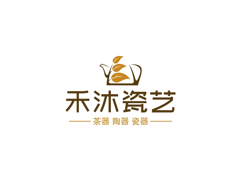 禾沐瓷藝LOGO設(shè)計(jì)