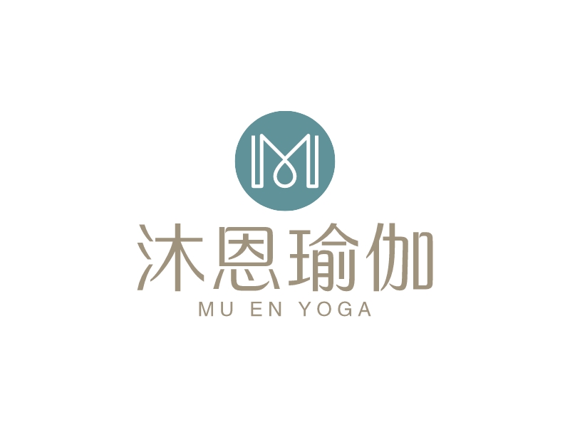 沐恩瑜伽LOGO設計