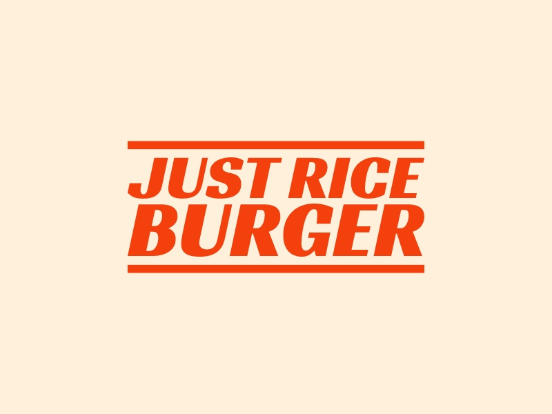 Just Rice Burger Logo Maker - Design Just Rice Burger logos online